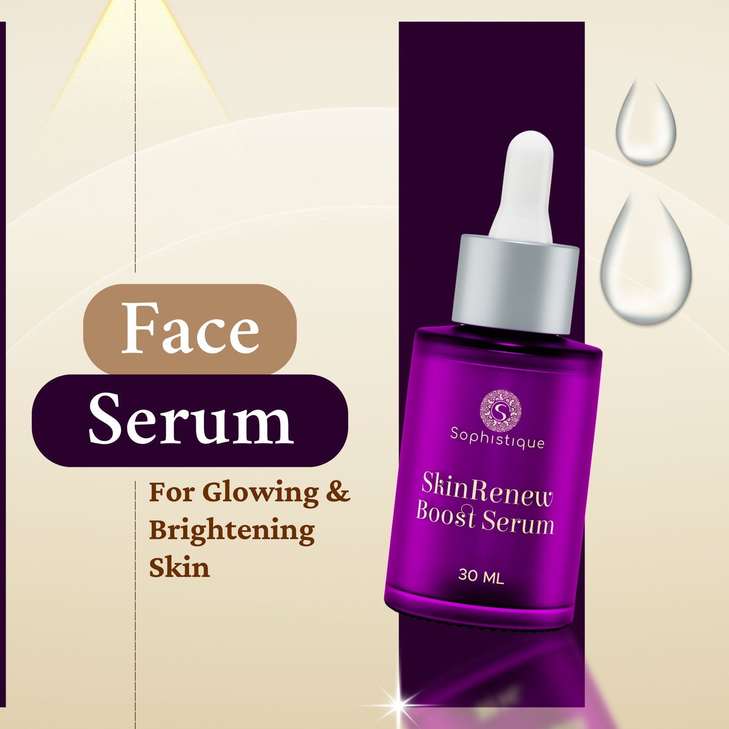 Skin Renew Boost Serum with 10% Niacinamide by Sophistique | Anti Oxident