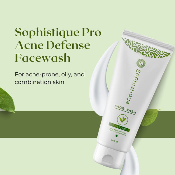 Pro Acne Defense Facewash with 2% Salicylic Acid by Sophistique | Clear and acne free skin