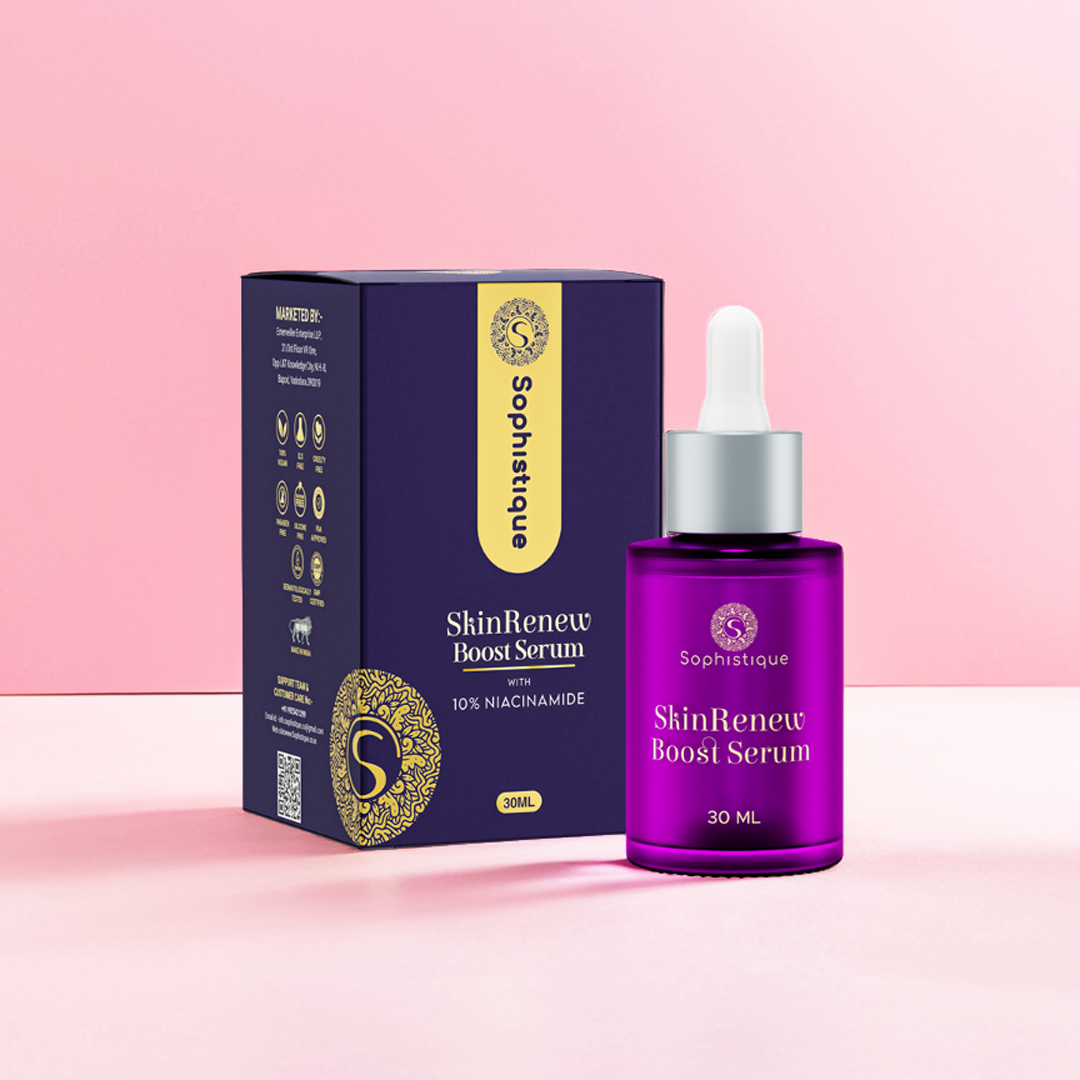 Skin Renew Boost Serum with 10% Niacinamide by Sophistique | Anti Oxident