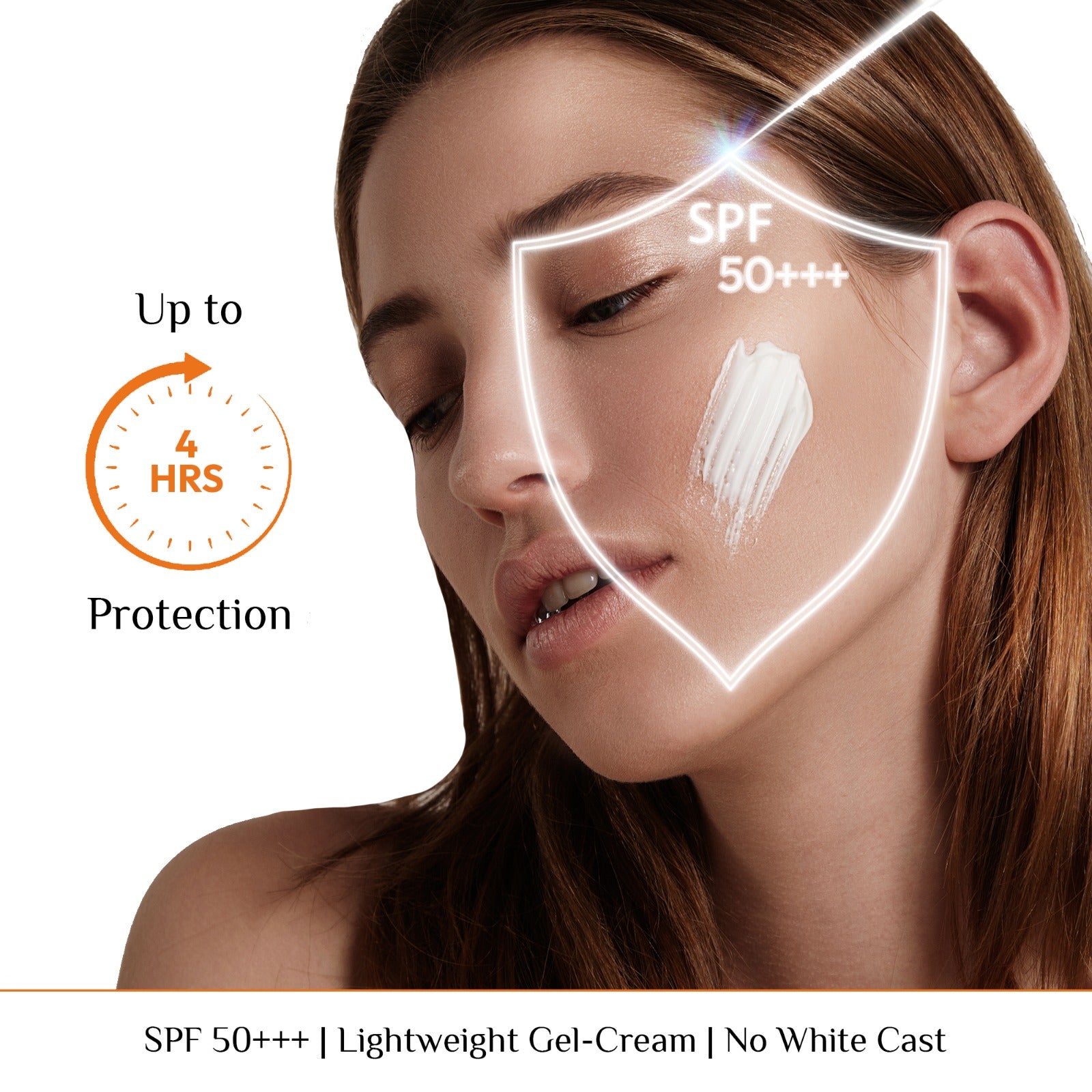 Sophistique Sunscreen SPF 50 PA+++ with Zinc Oxide, Vitamin E & Aloe Vera | Broad Spectrum UV Protection | No White Cast