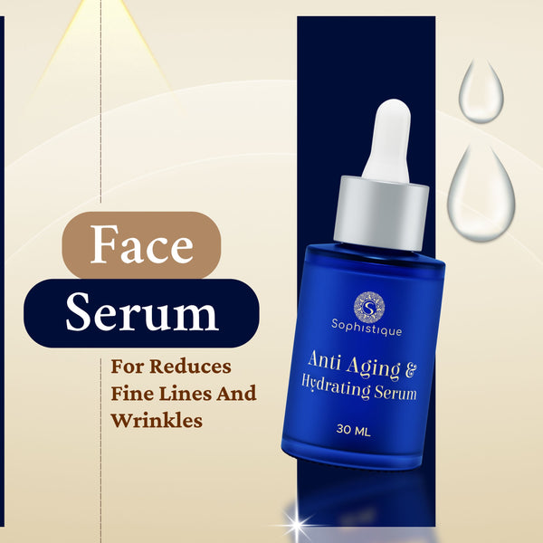 Anti-Aging & Hydrating Serum with Glycerin by Sophistique | Wrinkle free skin