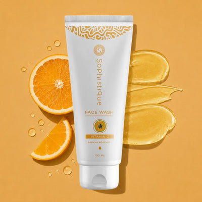 Sophistique Vitamin C Facewash with Vitamin C, Orange Peel & Rosehip | Removes Impurities | Brightens Skin