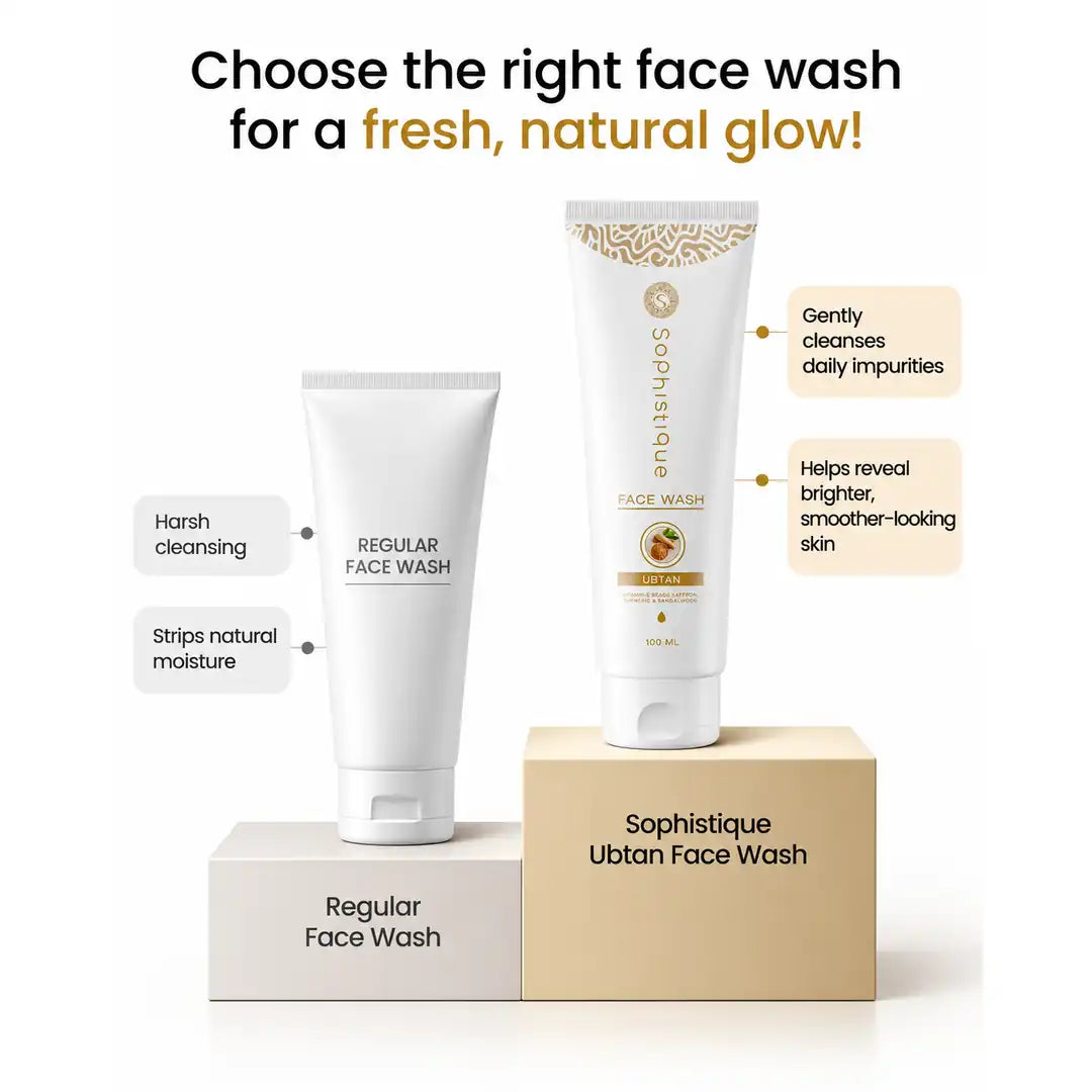 Sophistique Ubtan Facewash with Saffron & Jojoba Beads